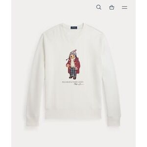Polo Ralph Lauren Polo Bear Pullover Sweatshirt Men 3XLT Tall White NWT $168
